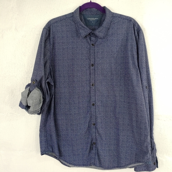 CALVIN KLEIN MENS BUTTON SHIRT - Picture 13 of 13